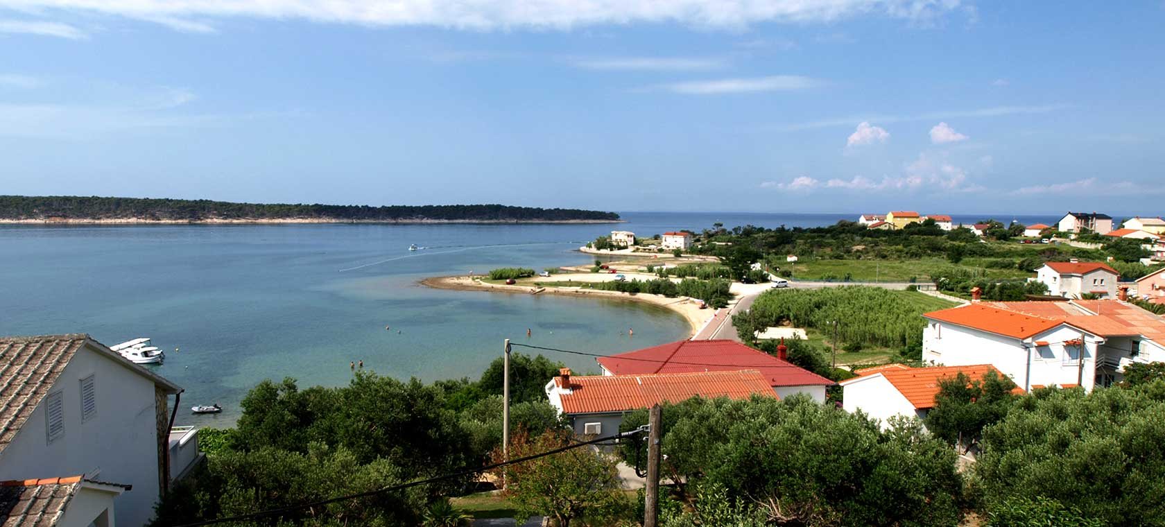 Sea and Banjol viewed from the balcony