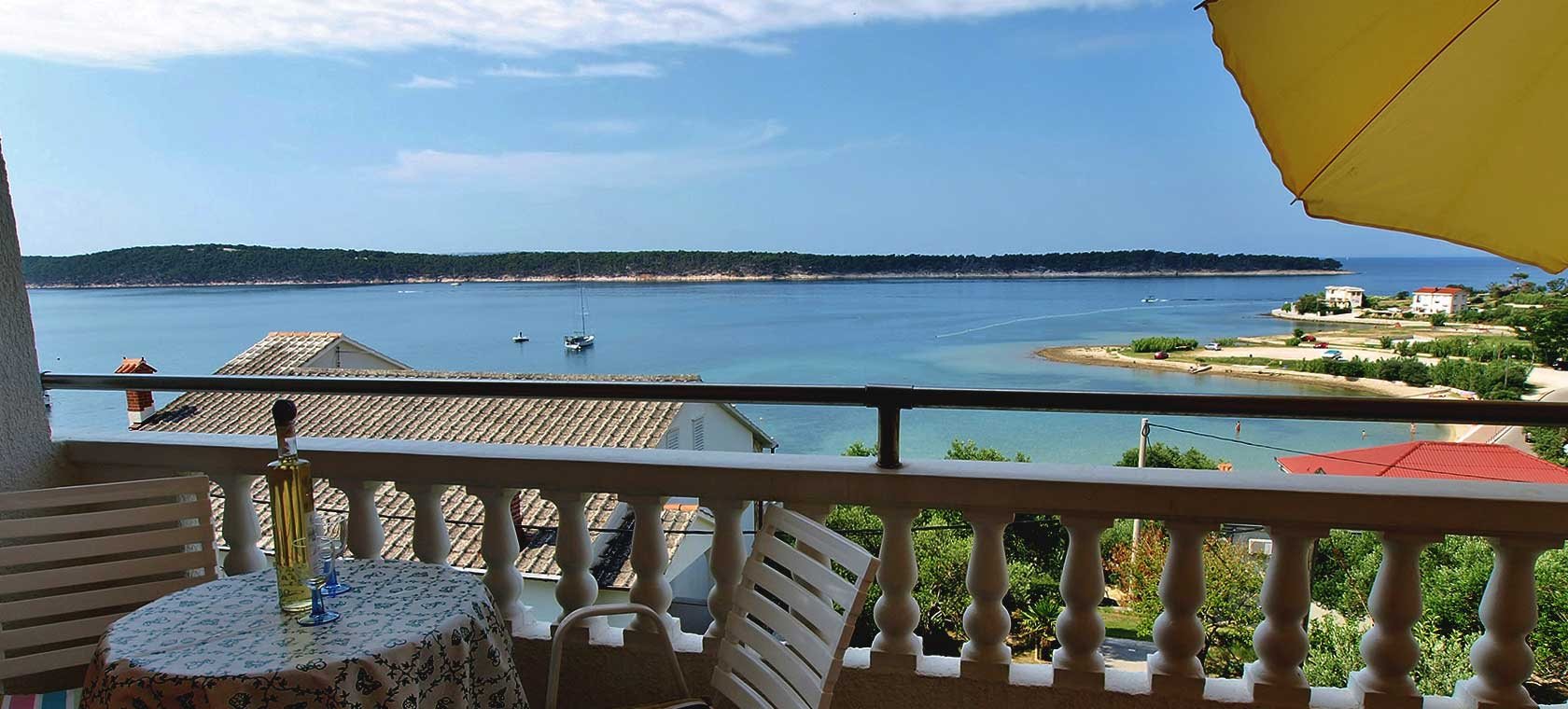 Balcony overlooking the sea